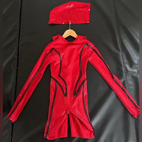 CUSTOM DANCEWEAR Duet Contemporary Red & Blue - Picture 4 of 9